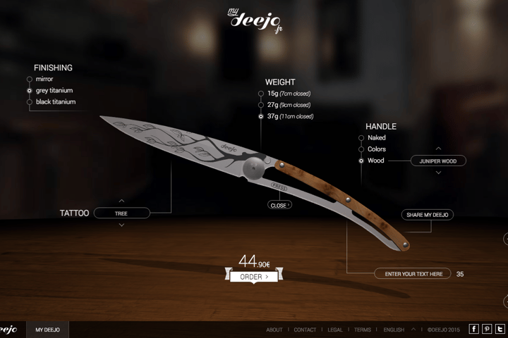 My Deejo website preview